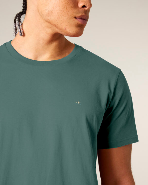 Camiseta unisex - Bordado Icono Ola - Tramontana Posidonia Ola - color Verde - 66 - Imagen 4